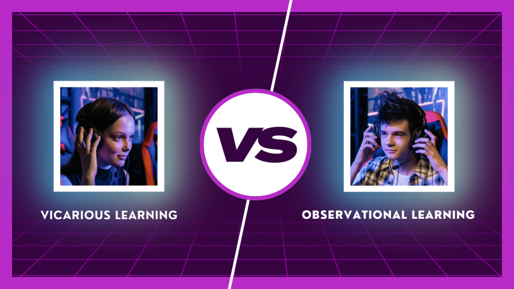 vicarious learning vs observational learning